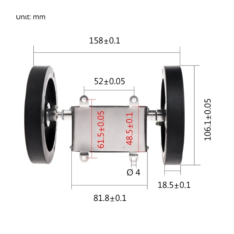 

1-9999.9M Meter Counter Rolling Wheel Mechanical Length Counter