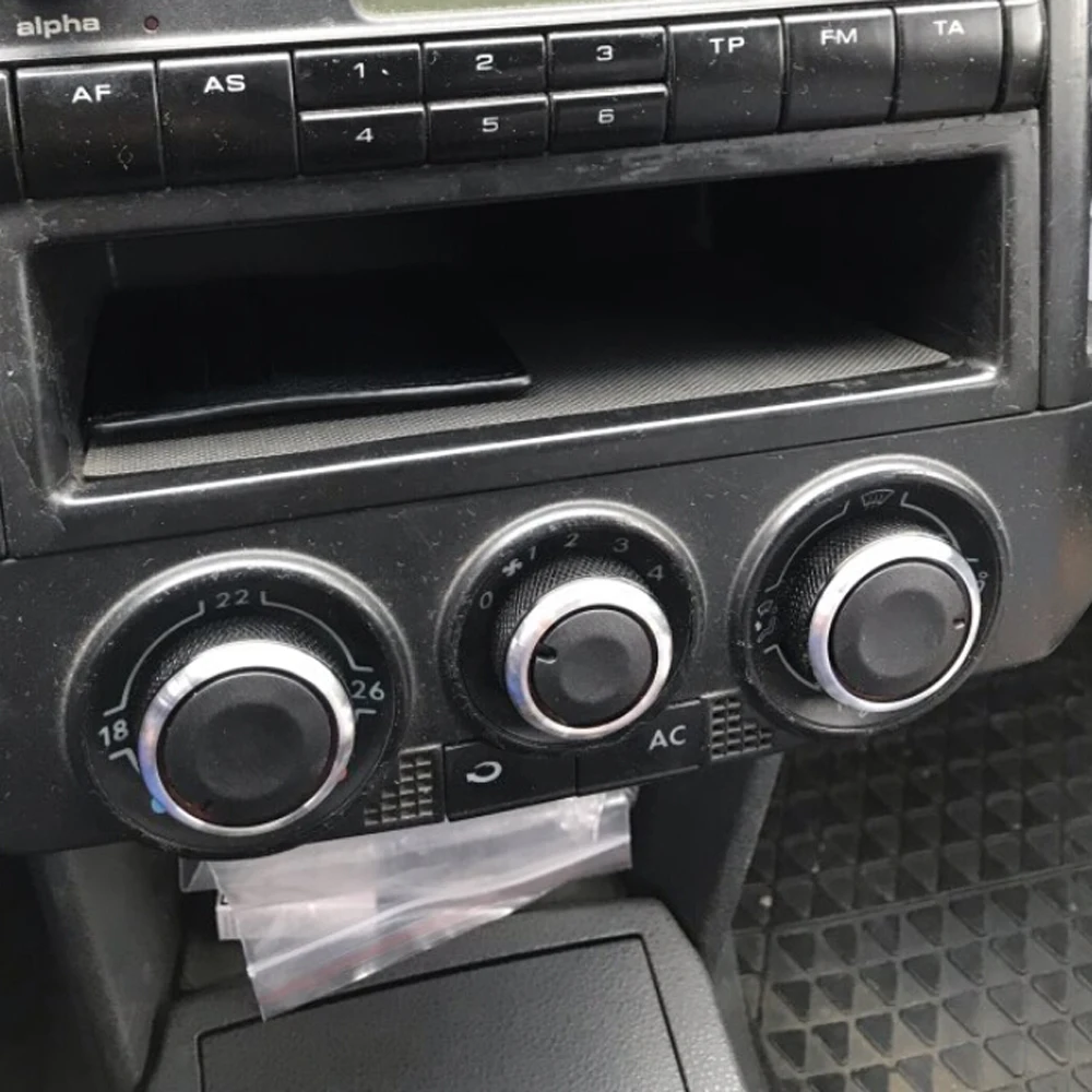 Для VW POLO 2002-2013 MK4 MK5 9N 9N3 6R 3 шт./компл. ручка кондиционера из алюминиевого сплава