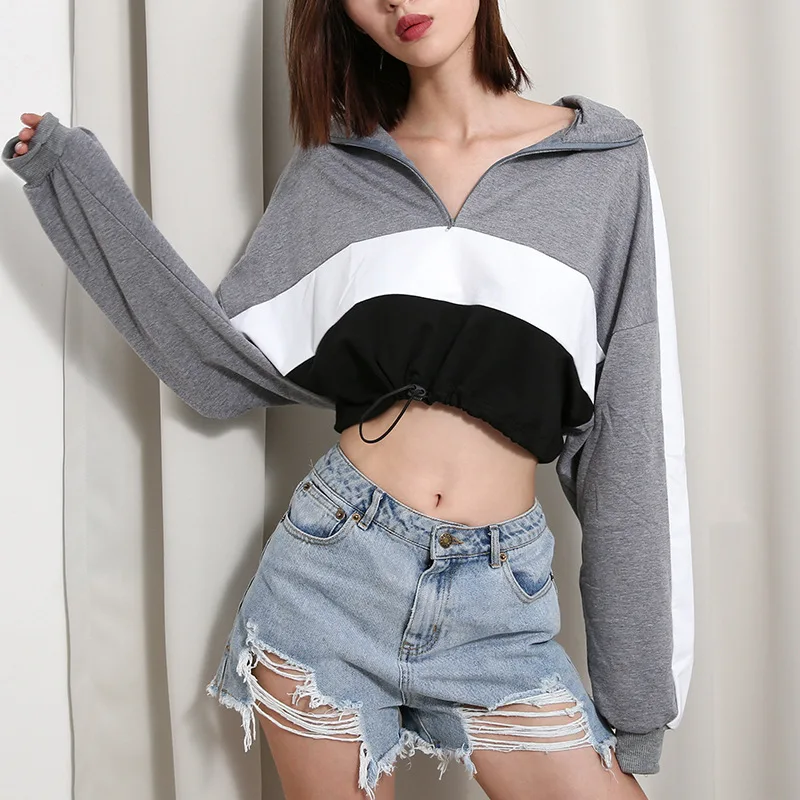 Женский модный пуловер с отворотом Женские повседневные топы в полоску длинными