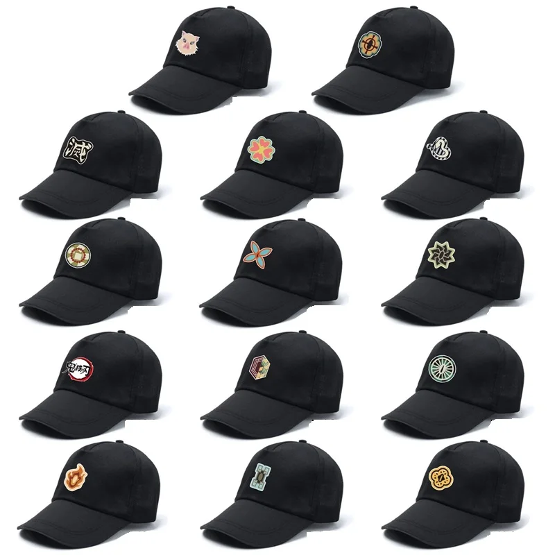 

Anime Demon Slayer surrounding cartoon print caps outdoor sun-shading baseball hats