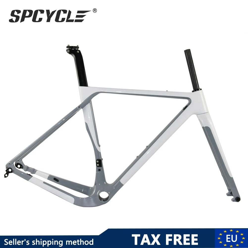 

T1000 Full Carbon Gravel Bike Frame Disc Brake Aero Road Bike Frame 700C Cyclocross Bicycle Carbon Frameset