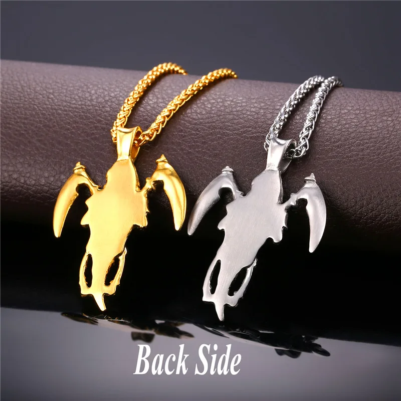 Ожерелья и подвески Collare в стиле панк-рок с черепом ожерелье из нержавеющей стали