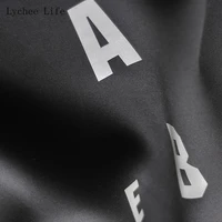 lychee life reflective letter a z heat transfer vinyl film for diy iron on fabric clothing sewing crafts