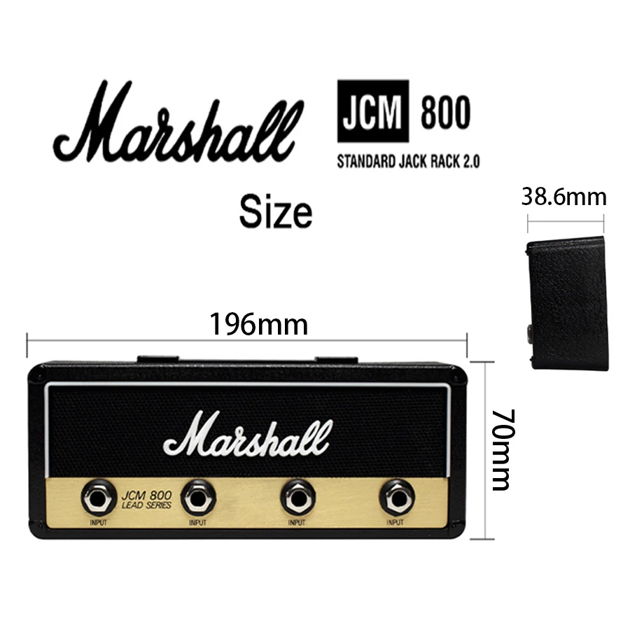 Ключ для хранения Marshall брелок-Гитара Держатель Jack II стойка 2,0 Электрический Подвесной ключ стойка Amp винтажный усилитель JCM800 стандарт
