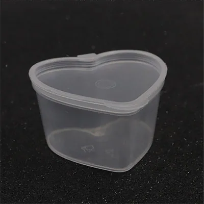 1 Pcs love box В форме сердца, коробка для слизи, рыбные шарики для слимов, амулеты Lizun, сделай сам, Ploymer, глина, контейнеры для хранения, органайзер, шарики для коробки - Цвет: 1 Pcs love box