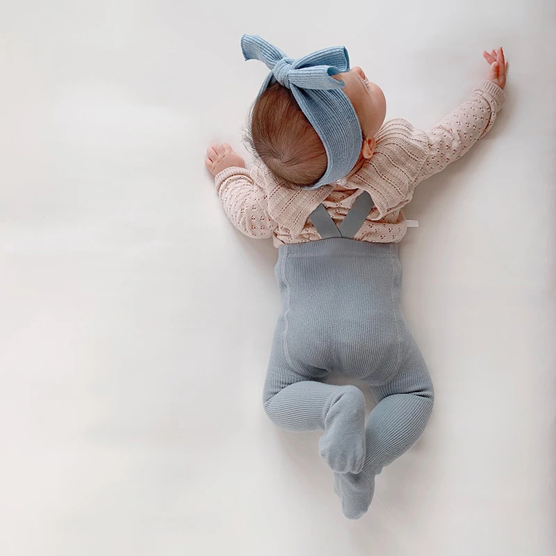 Комплект из 2 предметов хлопковый трикотажный свитер и леггинсы для