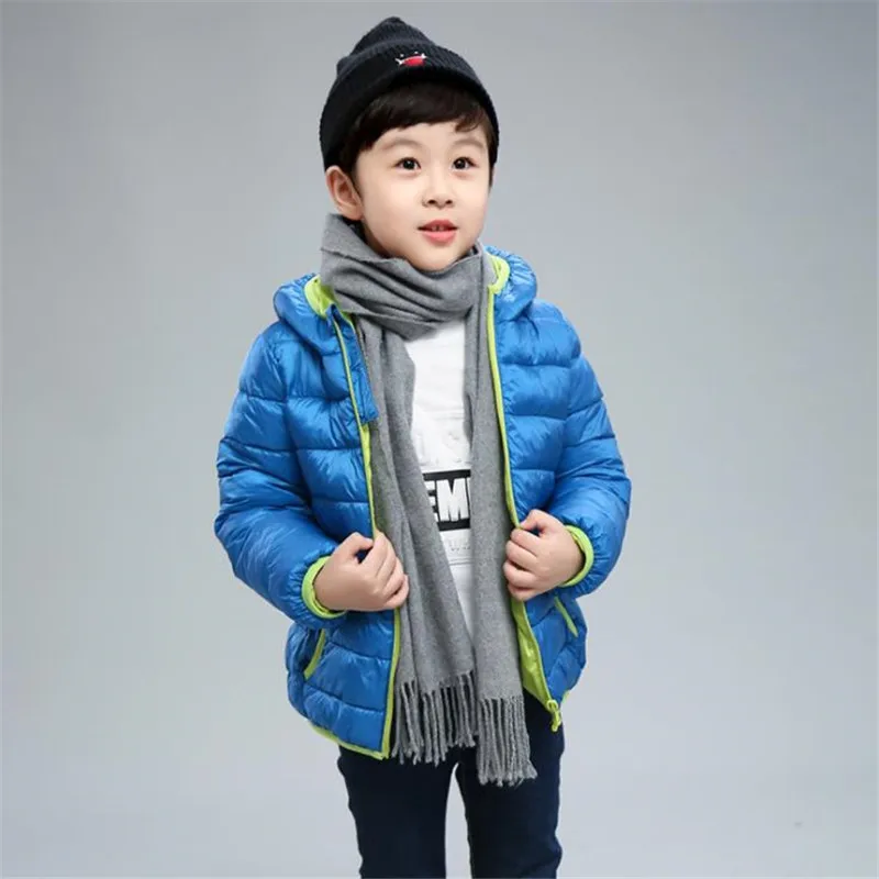 Детская зимняя одежда с капюшоном хлопковое пальто для новорожденных теплое