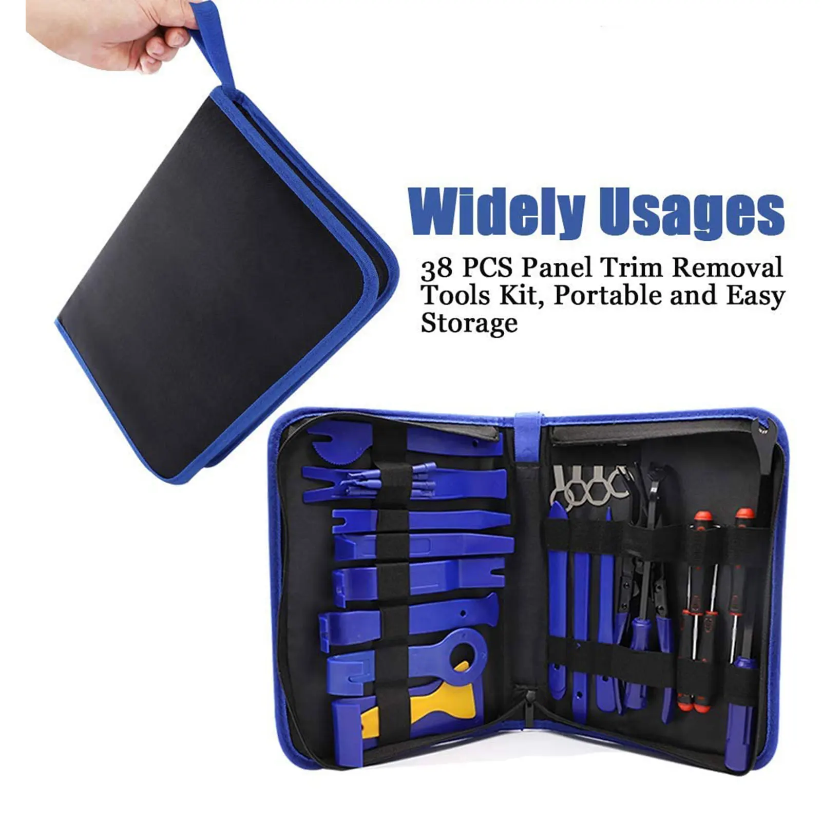 

38 Pcs Hand Tool Set Pry Disassembly Tool Kit Interior Door Clip Panel Trim Dashboard Removal Tool Car Opening Repair Tool