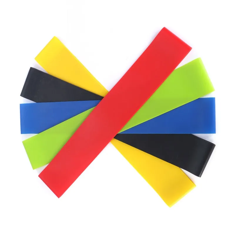 Эластичные резиновые ленты 5 цветов для фитнеса йоги пилатеса домашнего