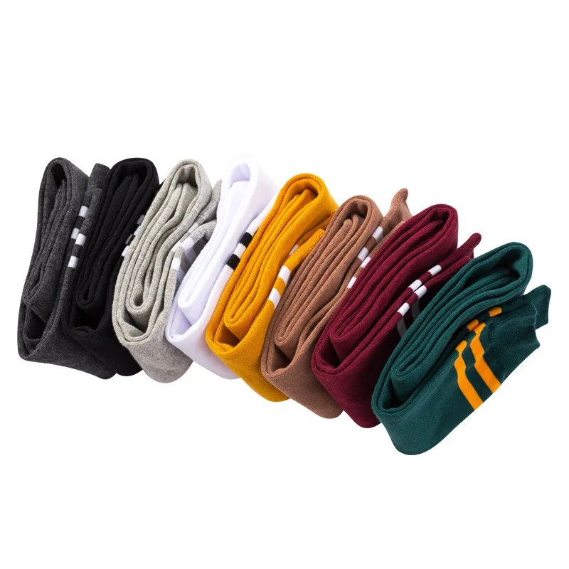 Новинка 2020 женские гольфы длинные носки удлиненные в полоску японском