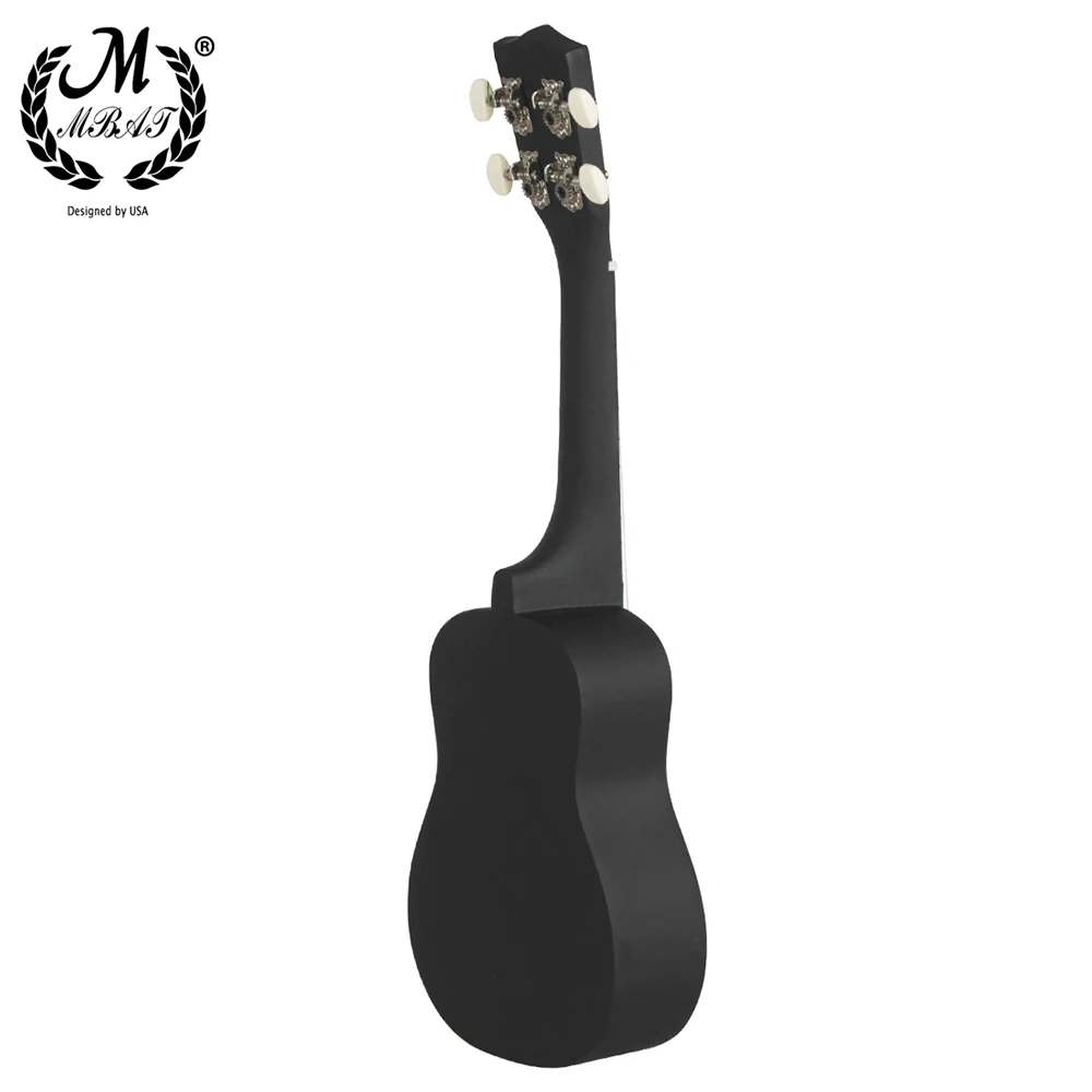 Укулеле M MBAT 21 дюйм гавайский музыкальный инструмент гитара с черепом 4 струны