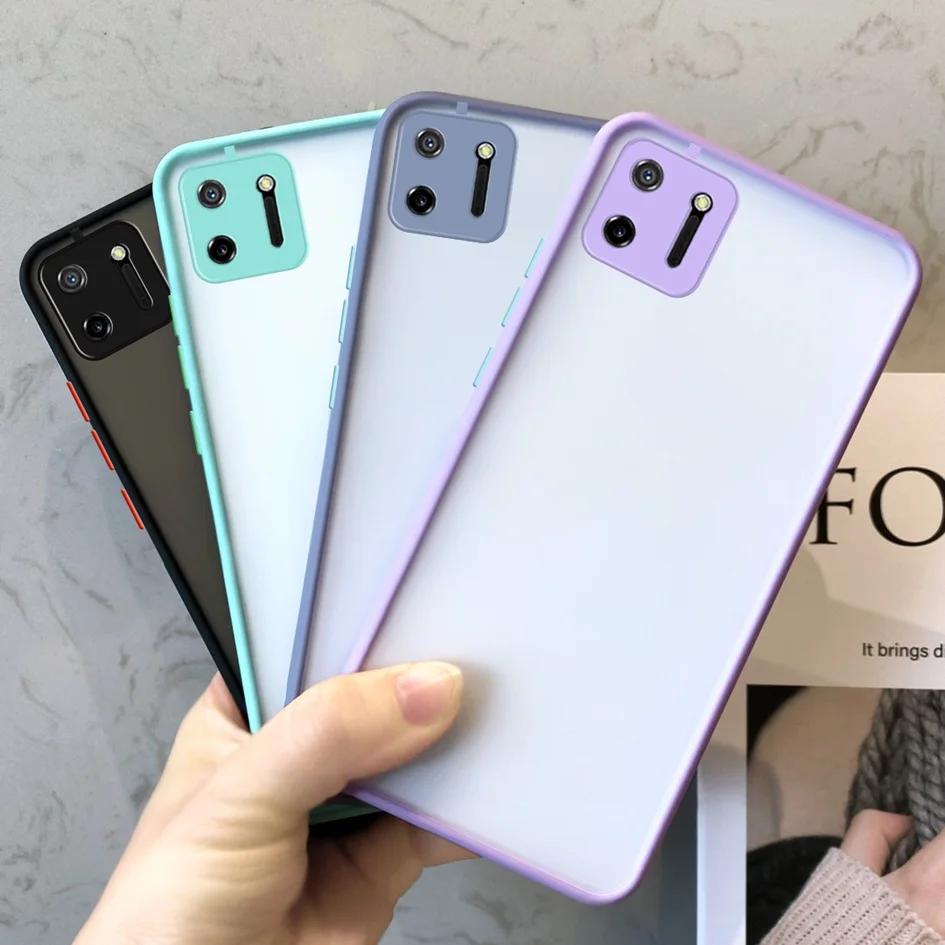 Realme C11 Чехлы для задней панели OPPO 2020 Макарон Карамельный Цвет Мягкий силиконовый