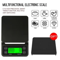 usb charging smart coffee scale 0 1g drip electronic scales timer portable digital kitchen lcd display household measuring tool