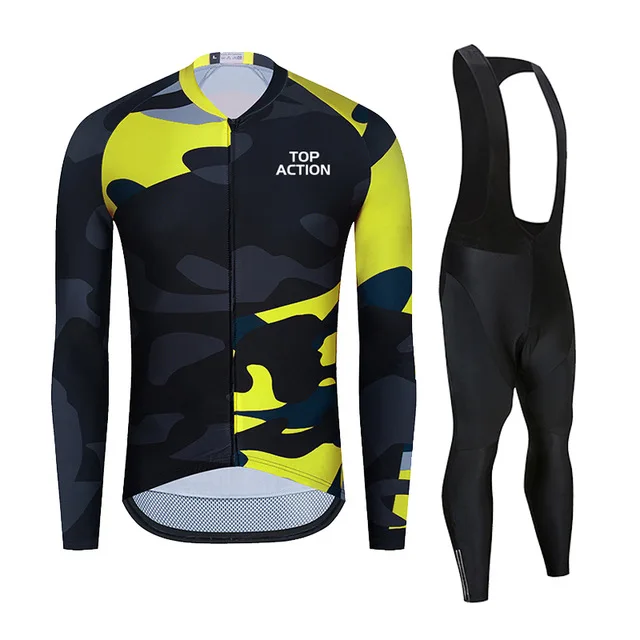 

Top Action 2020 Autumn Pro Cycling Jerseys Long Sleeve MTB Bicycle Cycling Clothing Sportswear Mens Bike Cycling Clothes