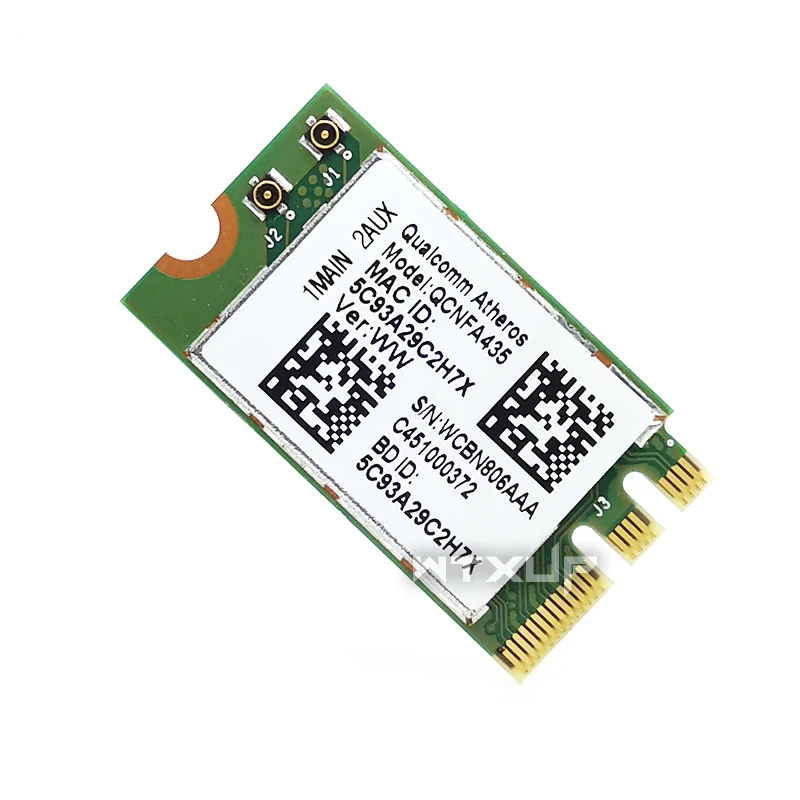 Беспроводная карта адаптер для Qualcomm QCA9377 QCNFA435 802.11AC NFA435 433 Мбит/с 2 4G/Φ DW1810 NGFF Wi Fi