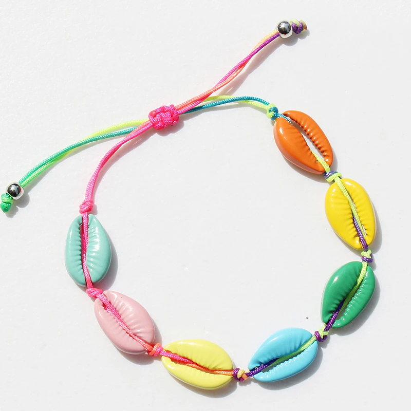 Бесплатная доставка новые модные летние пляжные браслеты регулируемые плетеные