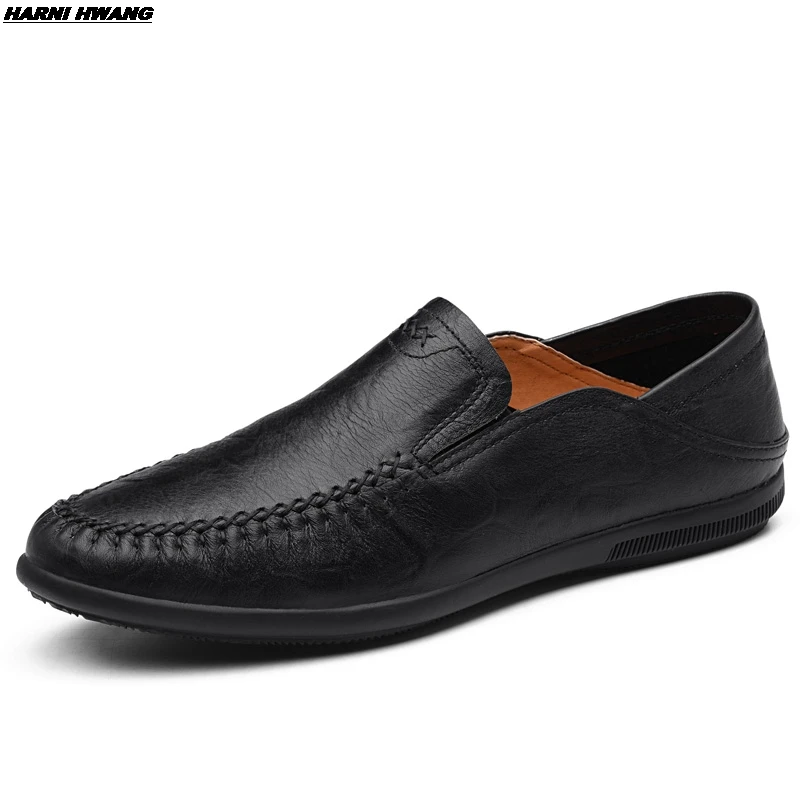 

Men's casual shoes fashion loafers flat bottom men's flat bottom comfortable men's driving leather shoes size 38-44 wholesale