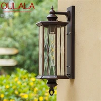 oulala retro outdoor wall lamp waterproof ip65 sconces led lighting decorative for home porch courtyard