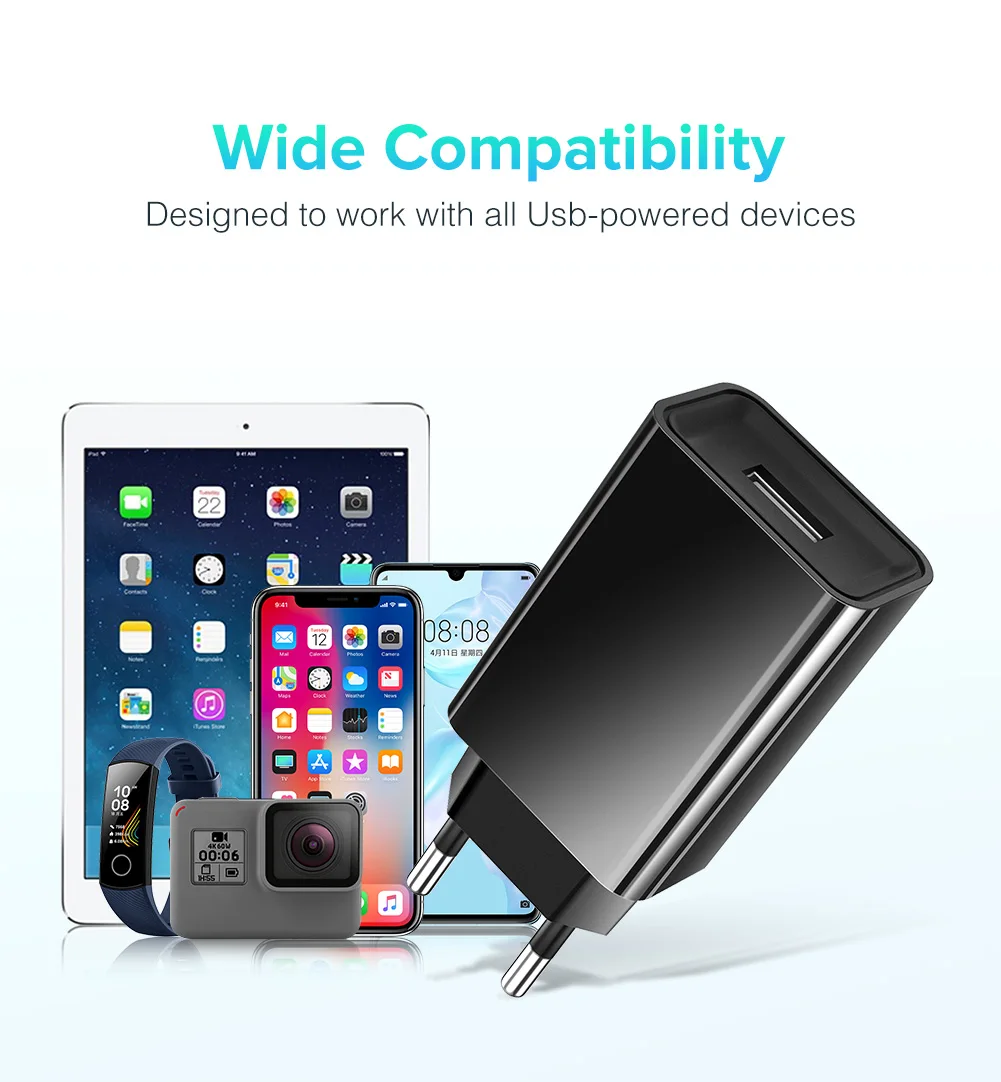 Сетевое зарядное устройство с USB портом 5 В 2 А|Зарядные устройства для телефонов| |