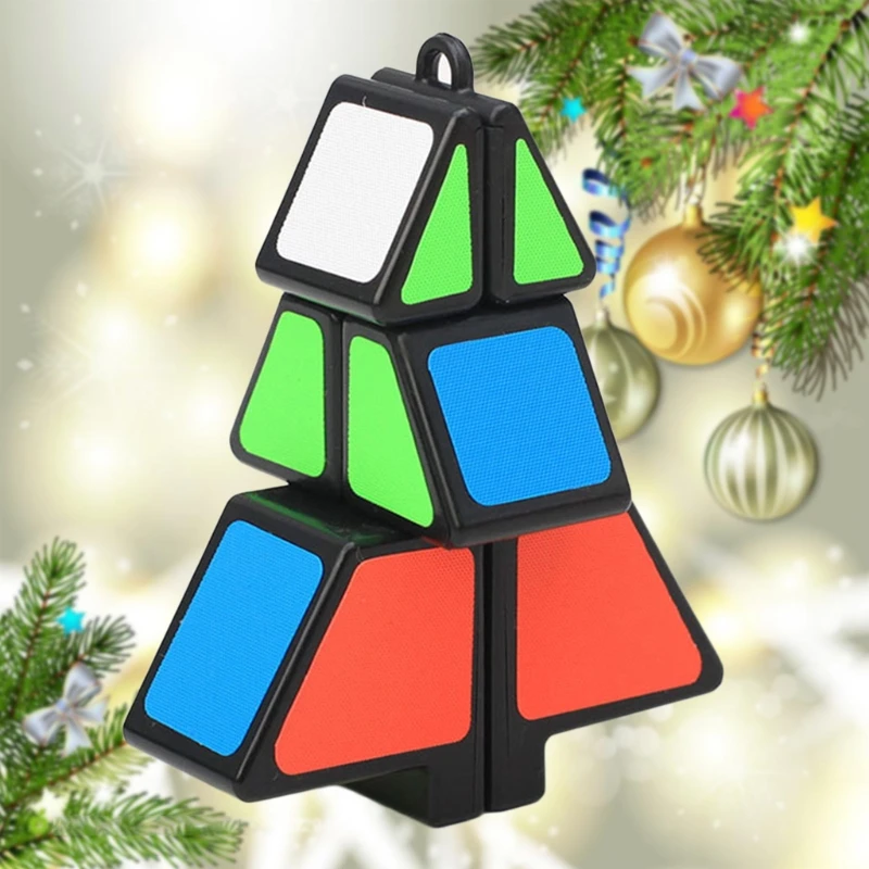 Скоростной куб в форме рождественской елки головоломка Лучший Подарок Чулок для