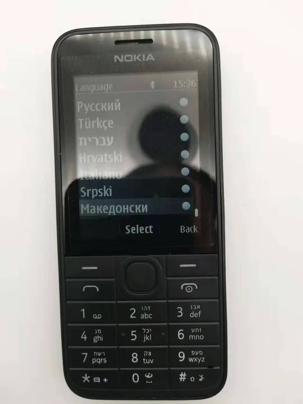 Отремонтированный телефон NOKIA 208 с одной sim-картой, GSM разблокированный мобильный телефон, английская/Иврит/Русская/арабская клавиатура