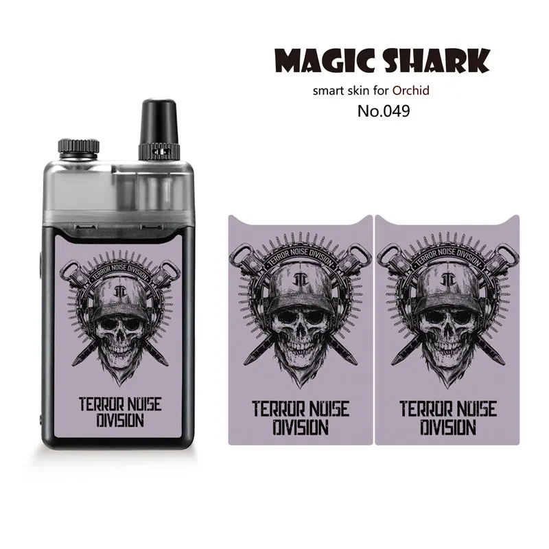 Волшебная Акула змея мотоцикл модный Череп ПВХ ухабистый 2.5D чехол пленка