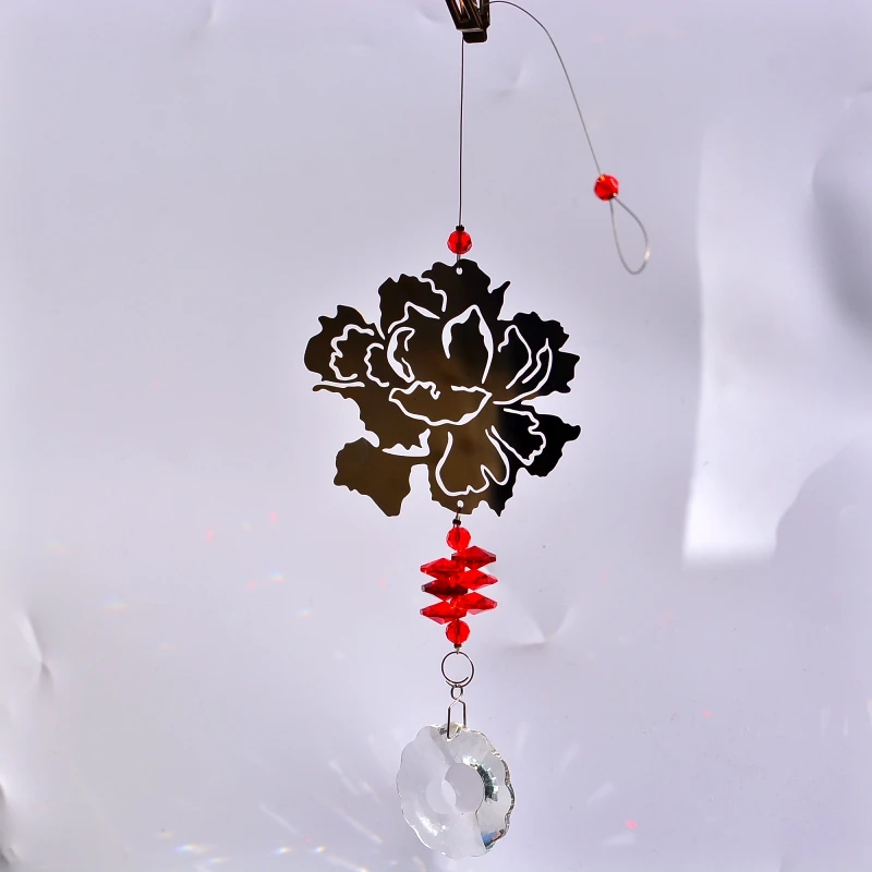 Хрустальный Ловец солнечных окон Hummingbird для сада уличный декоративная подвесная