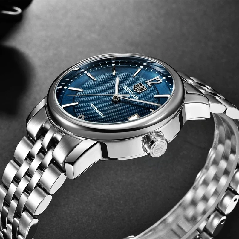 Новинка 2020 мужские механические часы BENYAR повседневные спортивные