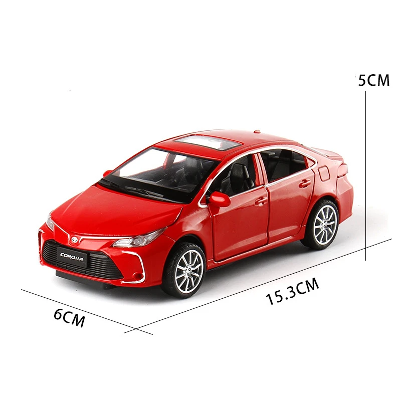 Модель автомобиля TOYOTA Corolla из сплава в масштабе 1:32 Литые и игрушечные модели