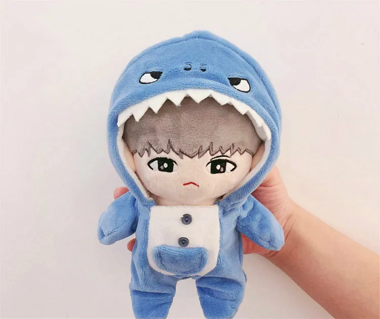 [MYKPOP] Одежда и аксессуары для кукол KPOP: Пижама с капюшоном в виде акулы (без куклы)