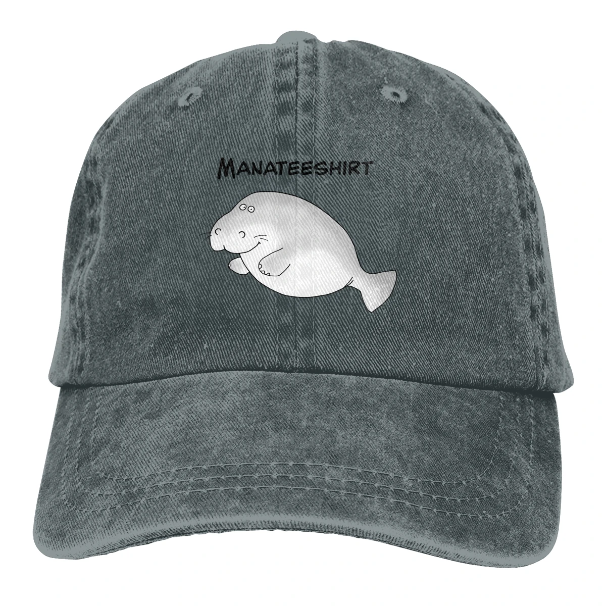 

Manatee Hats for Men Women Adjustable Sun Hats Vintage Trucker Hat