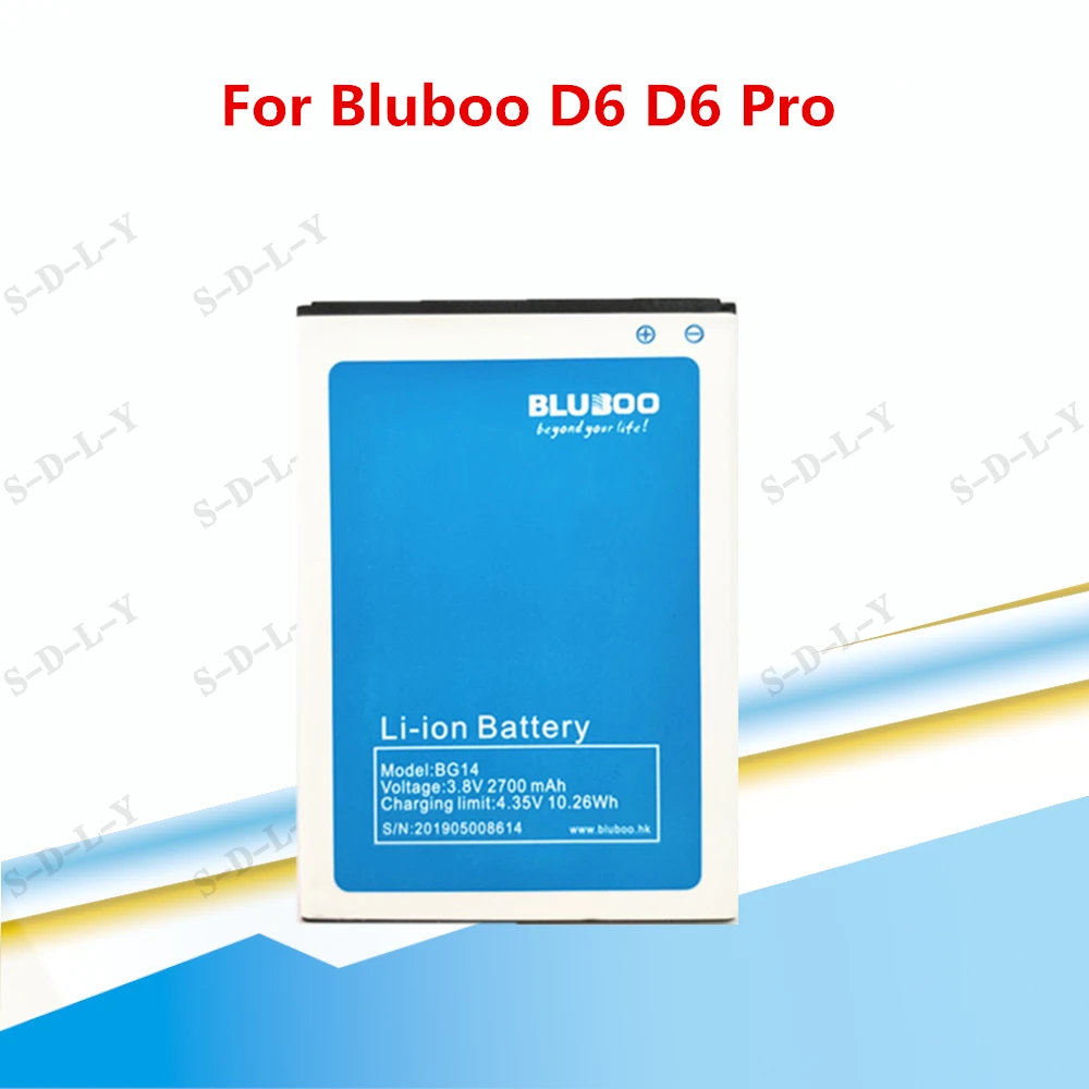 Аккумулятор BG14 3 8 в 2700 мАч для телефона Bluboo D6 Pro высококачественные сменные