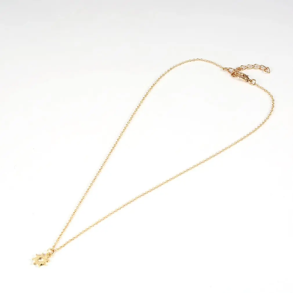 Стильные цепочки на ключицы ожерелье s сердце/шесть Аун звезда/Лотос/солнце Бог