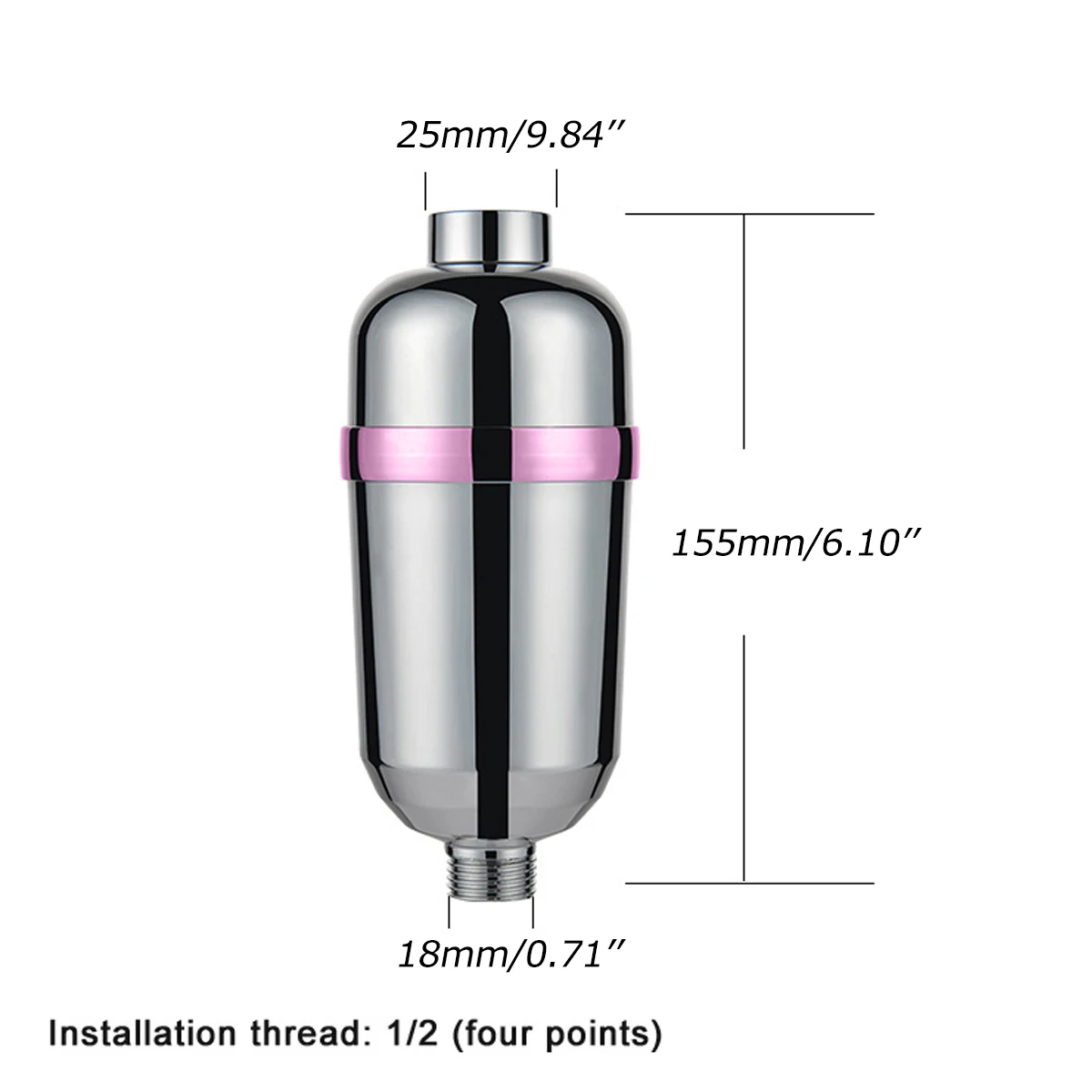 15 Bathroom Shower Filter Bathing Water Filter Purifier Water Treatment Health Softener Chlorine Removal Water Purifier