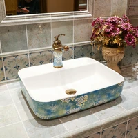 blue dandelion european countryside succinct fashion elegant shampoo bathroom sink