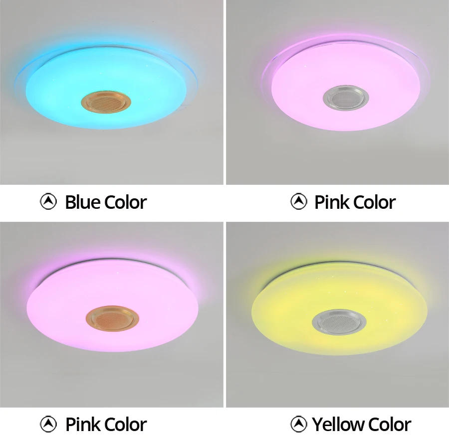 Bluetooth потолочный светильник RGB музыкальный потолочный светильник с Bluetooth Круглой Формы Светильник ing для домашнего прослушивания музыки светильник luminarias