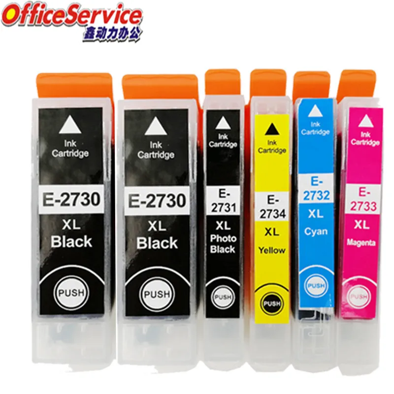 

6X 273XL T2730 T2731 T2732 T2733 T2734 Compatible ink Cartridges For Epson XP-510/600/610/700/710/800/810/820/520 printer