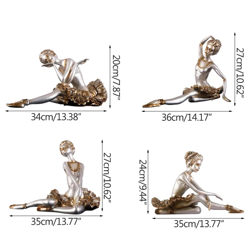 Винтажная балетная скульптура танцор для молодых девушек художественные