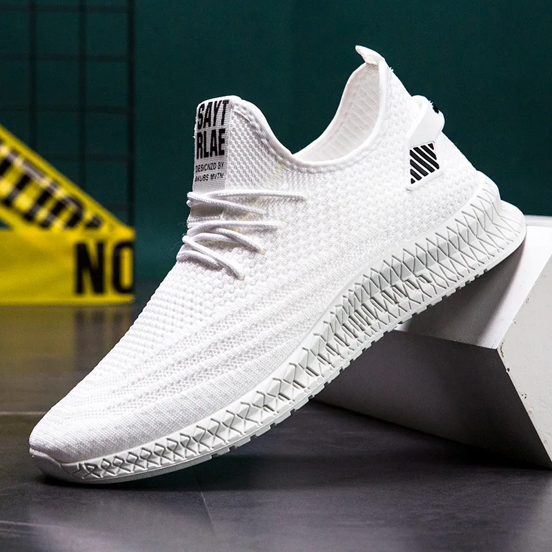 Hemmyi кроссовки Для мужчин Flyknit дышащие Повседневное мужской обуви LightTenis Masculino Adulto
