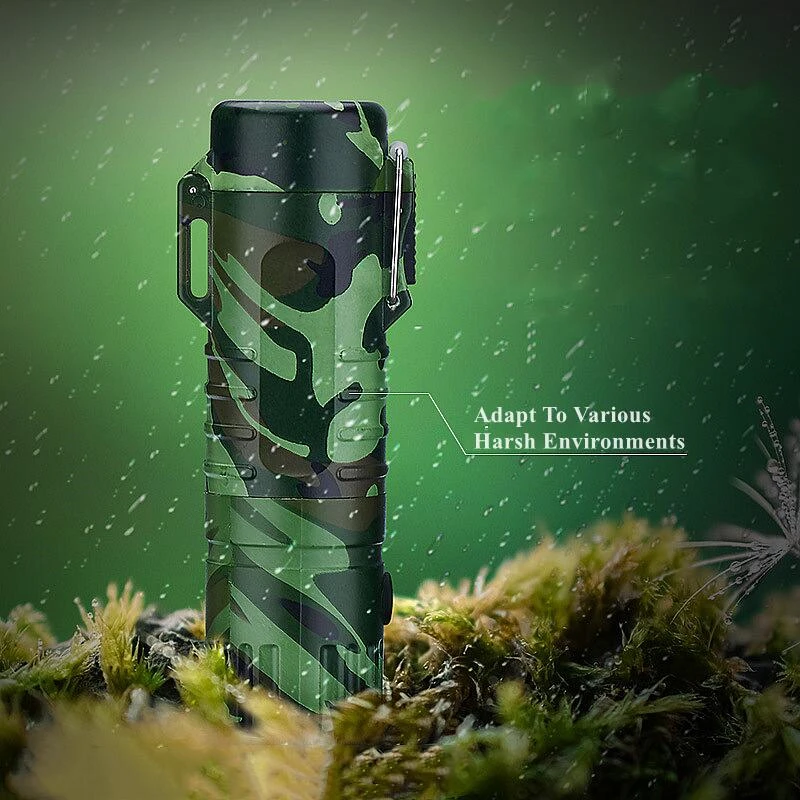 Многофункциональный фонарик двухструйная зажигалка водонепроницаемая и