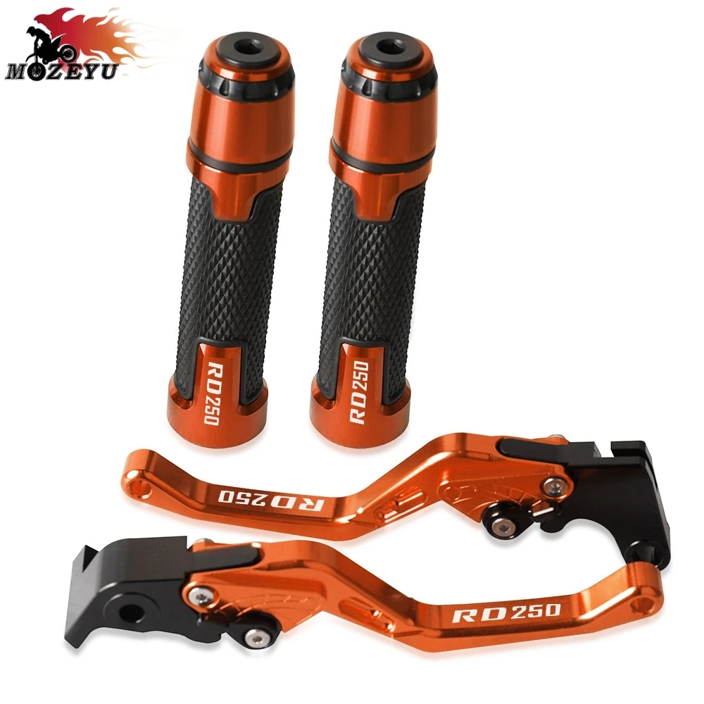 

RD250 Brake Handle Clutch Lever Motorcycle Thruster Grip Handle Bar Cap End Plugs For YAMAHA RD250 1974 1975 1976 1977 1978 1979