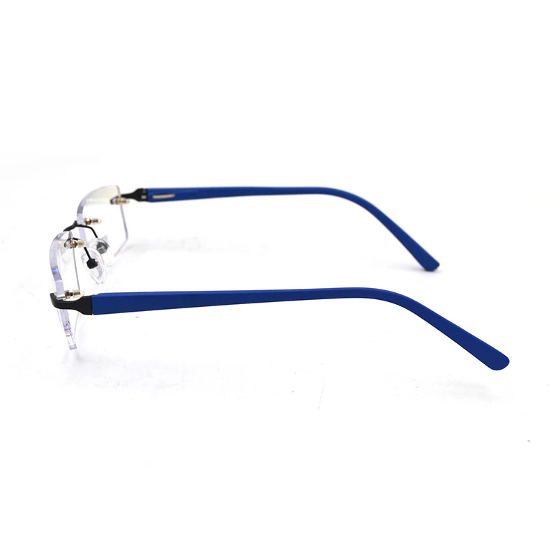 Прямоугольные Стеклянные очки без оправы для мужчин и женщин прозрачные