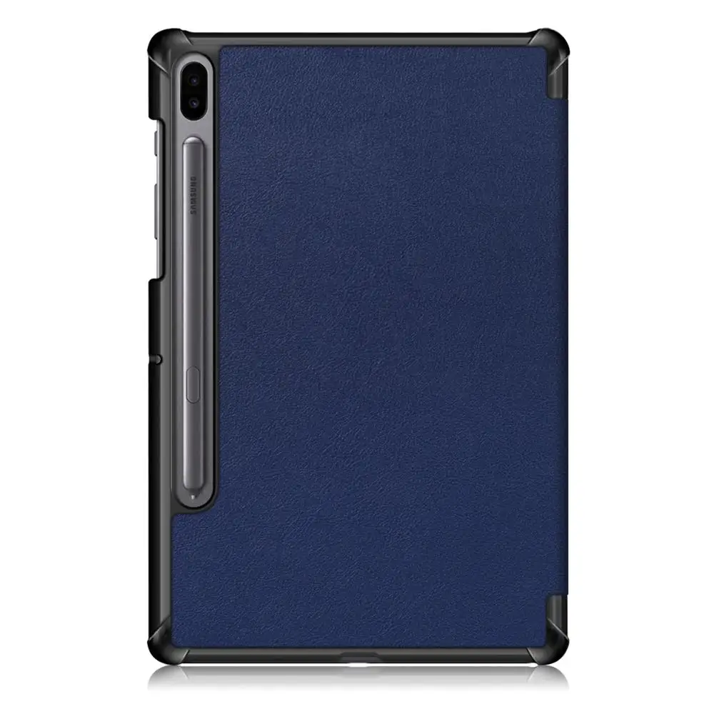 Для планшета Samsung Galaxy Tab s6 Чехол 10 5 SM T860 T865 2019 &quotпланшет Смарт складываются в три раза откидного чехла для S6