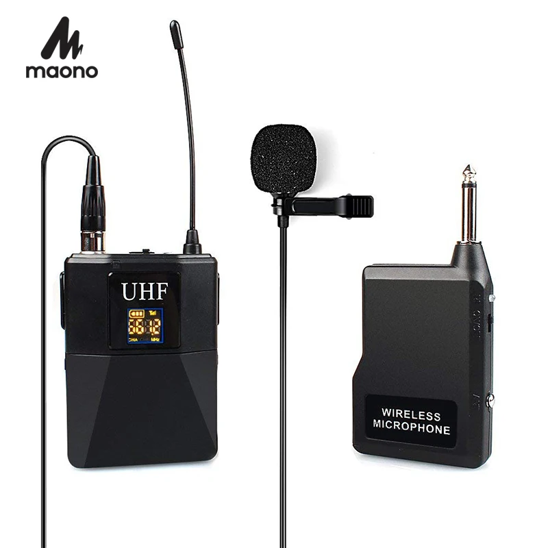MAONO беспроводной микрофон UHF конденсаторный петличный выбираемый канал