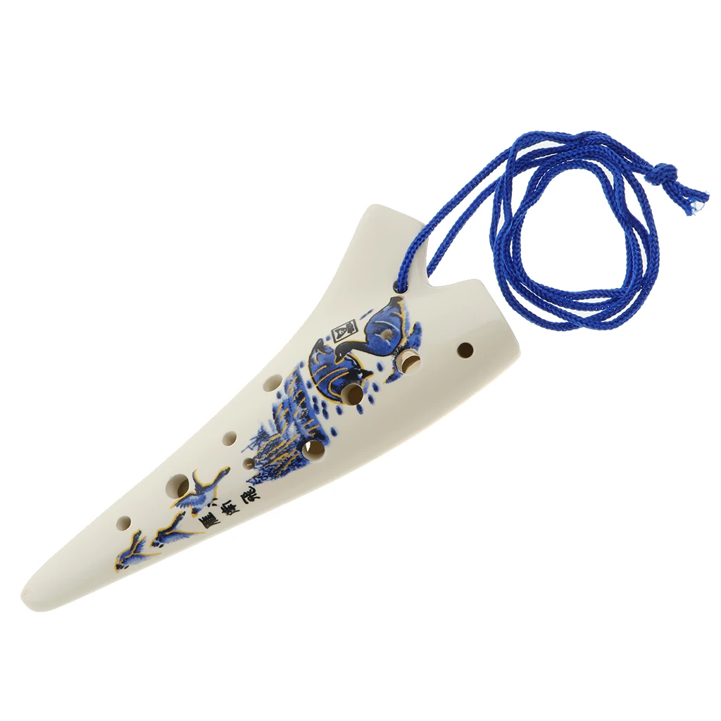 12 отверстий C Key Ocarina Flute Legend of ручной рисунок шаблон Профессиональный народный