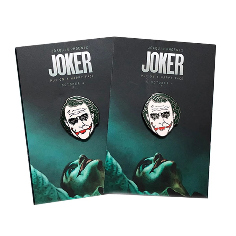 DC Clown Joker Enamel Pins Horror Chucky Face Stephen Kings IT Penny Wise Metal Badge Brooches For Children Bag Gifts Jewelry