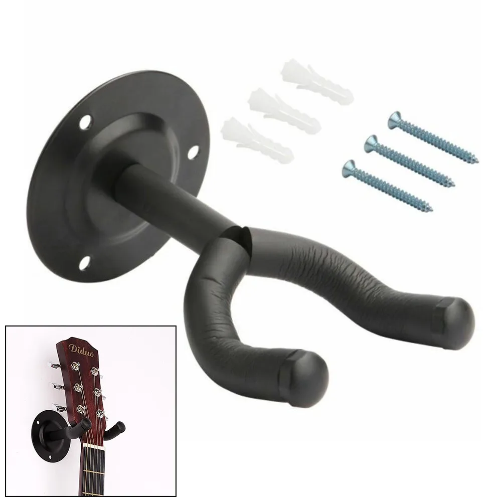 

Wall Mount Universal Guitar Stand Holder Bass Bracket With Cushioned Arms For Displaying Acoustic Electric Guitar Bass Ukulele