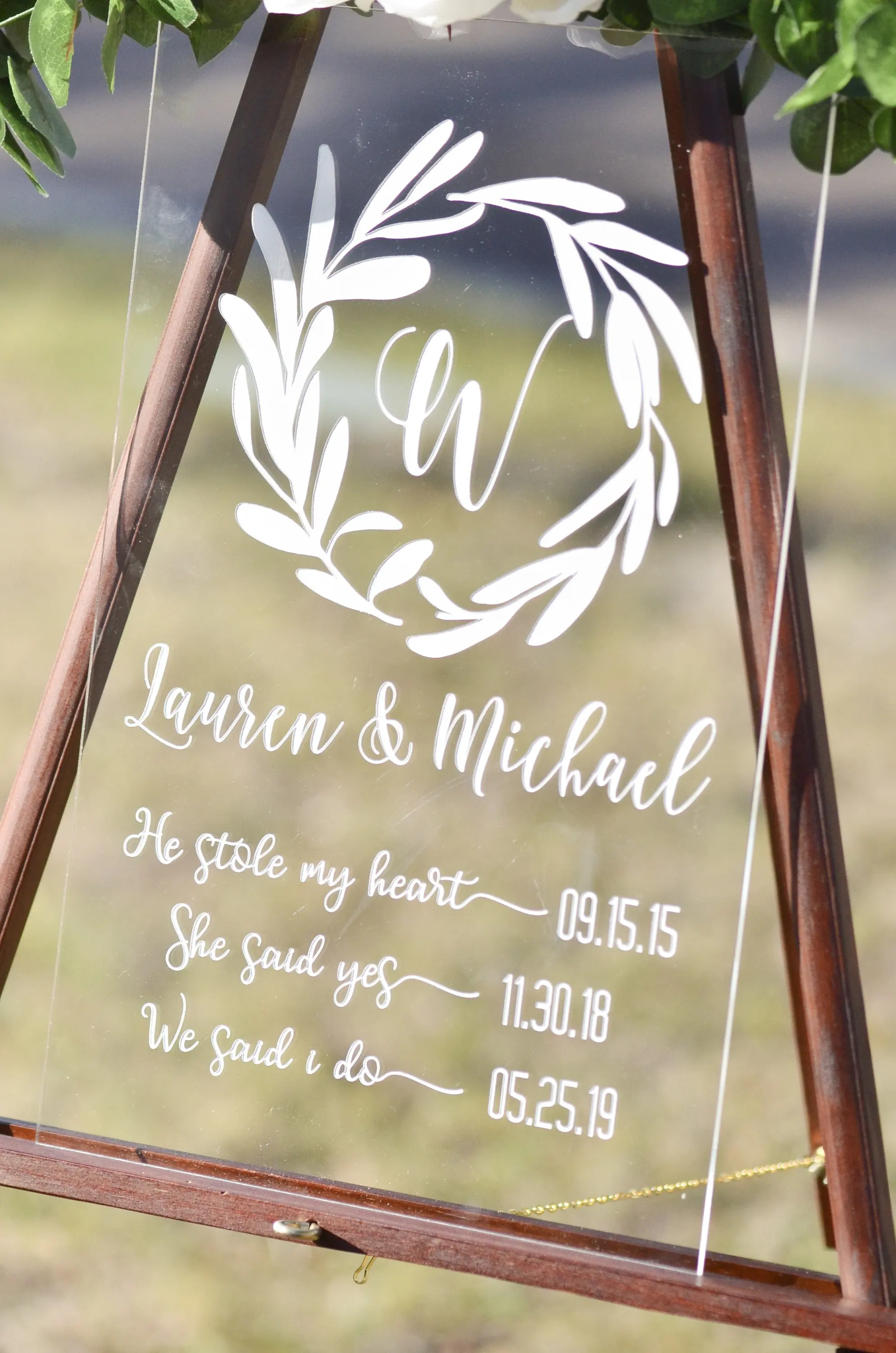 Акриловая Свадебная вывеска Love timel Вывеска на заказ свадебная каллиграфия с