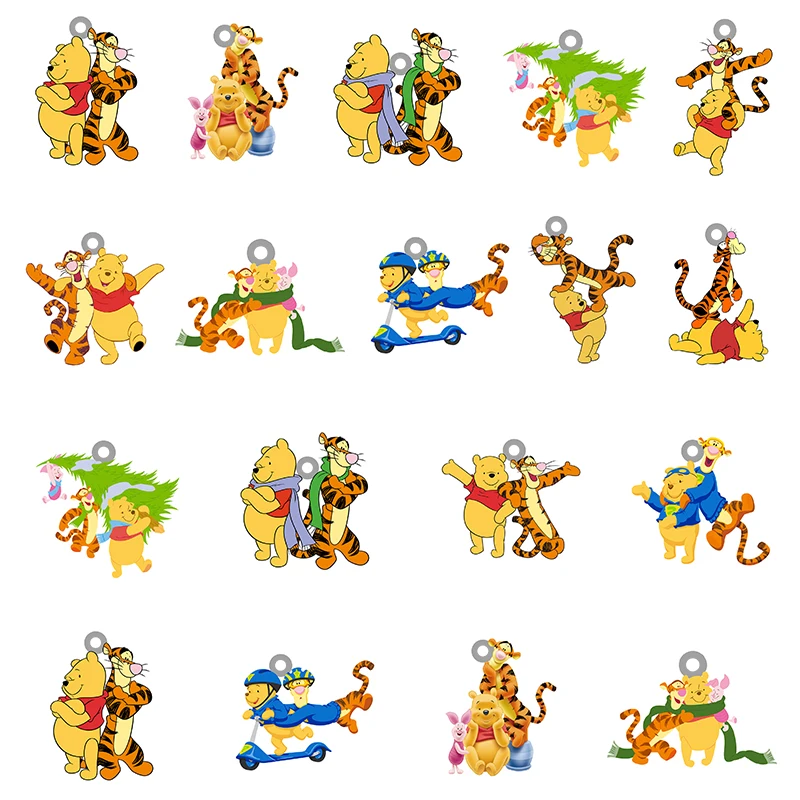 

Disney Winnie the Pooh And Friend Tigger Shape Epoxy Resin Pendant Acrylic Jewelry DIY Making Cartoon Accessories Jewelry TTH469