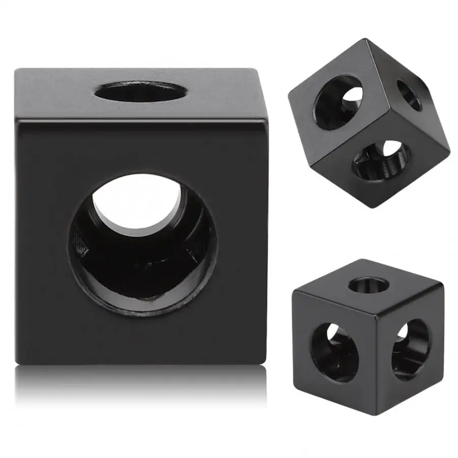 3D Printer Cube Corner Connector Three-Way Holder for V-Slot/C-Beam Linear Guide 3d printer parts | Компьютеры и офис